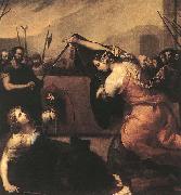 Jusepe de Ribera The Duel of Isabella de Carazzi and Diambra de Pottinella Spain oil painting artist